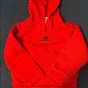Adidas Red Classic Hoodie Sweatshirt